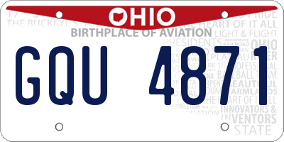 OH license plate GQU4871