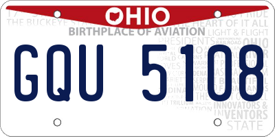 OH license plate GQU5108