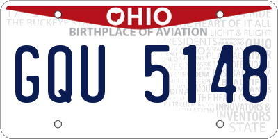 OH license plate GQU5148