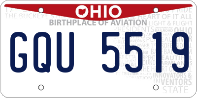 OH license plate GQU5519