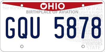 OH license plate GQU5878