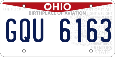 OH license plate GQU6163