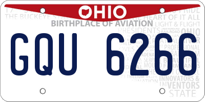 OH license plate GQU6266