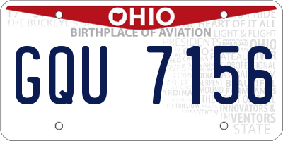 OH license plate GQU7156