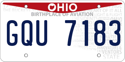 OH license plate GQU7183