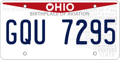 OH license plate GQU7295