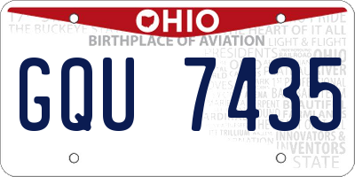 OH license plate GQU7435