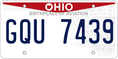 OH license plate GQU7439