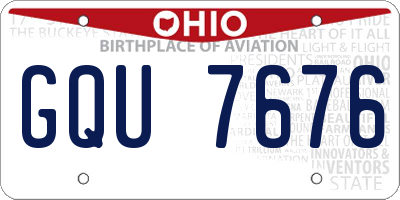 OH license plate GQU7676