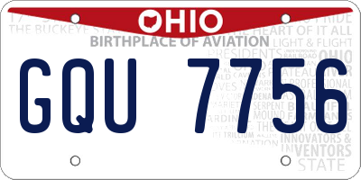 OH license plate GQU7756