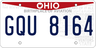 OH license plate GQU8164