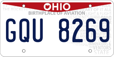 OH license plate GQU8269