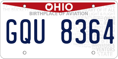 OH license plate GQU8364