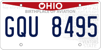 OH license plate GQU8495