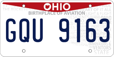 OH license plate GQU9163