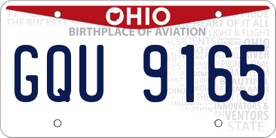 OH license plate GQU9165