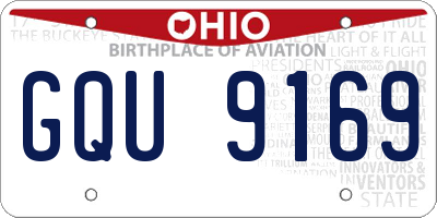 OH license plate GQU9169