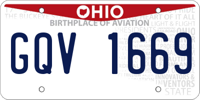 OH license plate GQV1669