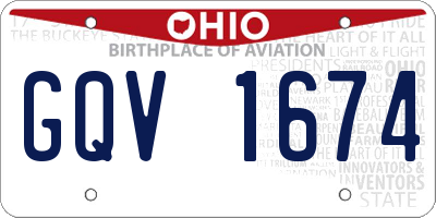OH license plate GQV1674