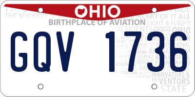 OH license plate GQV1736