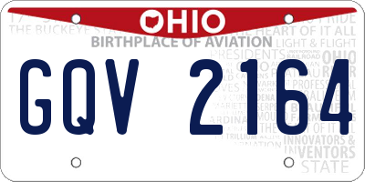 OH license plate GQV2164