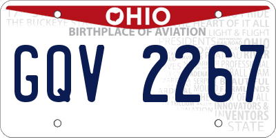 OH license plate GQV2267