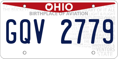 OH license plate GQV2779