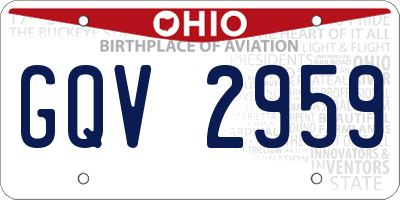 OH license plate GQV2959
