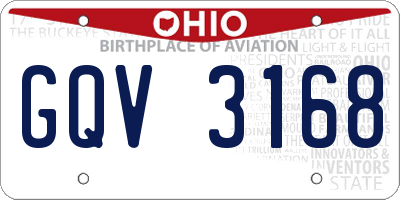 OH license plate GQV3168