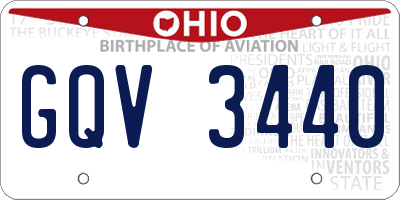 OH license plate GQV3440