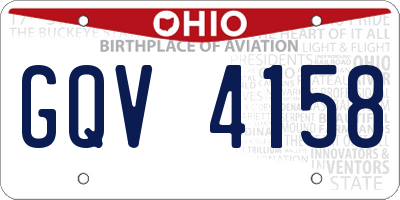 OH license plate GQV4158