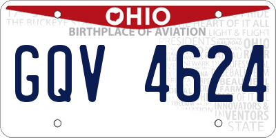 OH license plate GQV4624