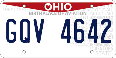 OH license plate GQV4642