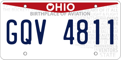 OH license plate GQV4811