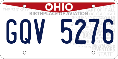 OH license plate GQV5276