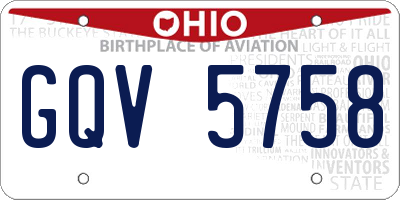 OH license plate GQV5758