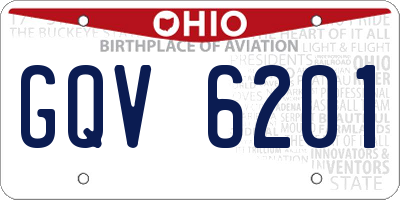 OH license plate GQV6201