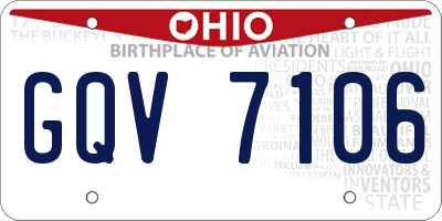 OH license plate GQV7106