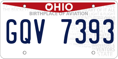 OH license plate GQV7393