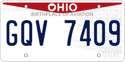 OH license plate GQV7409