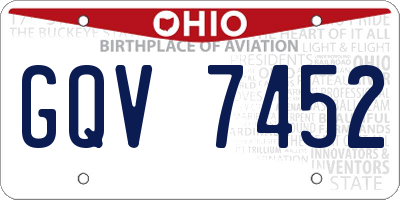 OH license plate GQV7452