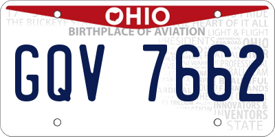 OH license plate GQV7662