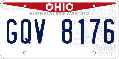 OH license plate GQV8176