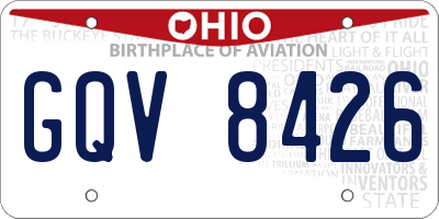 OH license plate GQV8426