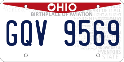 OH license plate GQV9569