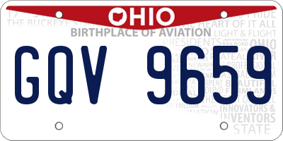 OH license plate GQV9659