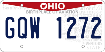 OH license plate GQW1272