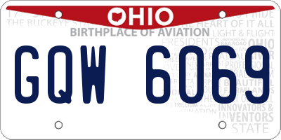 OH license plate GQW6069