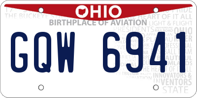 OH license plate GQW6941