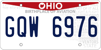 OH license plate GQW6976